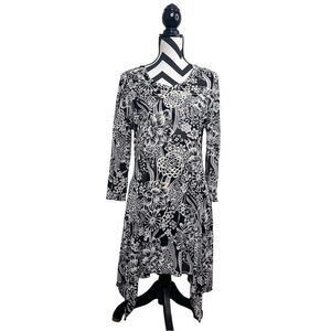 Kaktus Fairy Floral Whimsigoth Sz S Artsy Mesh Asymmetrical Tunic Top